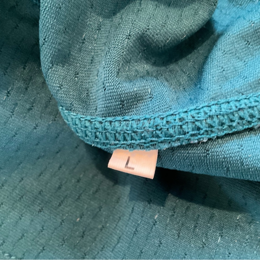 NWOT Runningskirts.com Women’s L Teal Half Zip Pullover Long Sleeve Running Vent - Picture 8 of 11